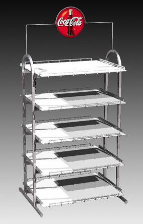 Soda display rack